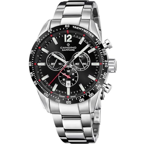 Candino SWISS Orologio Uomo Analogico Acciaio Inossidabile 316L - Quarzo