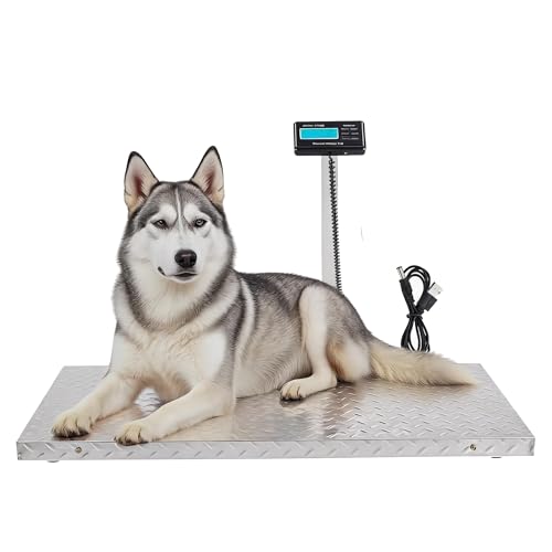 Báscula Digital para Ganado 1100lb con Plataforma Antideslizante miniatura 1