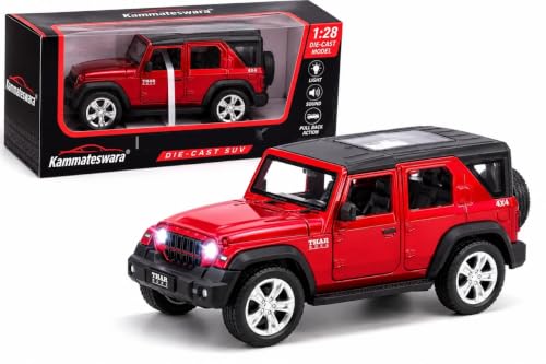 Image of Kammateswara Kids die cast car 1:32 Scale Model Metal Pullback Toy car with Openable Doors & Light Music(Random Color as per Stock) (Thar Roxx)