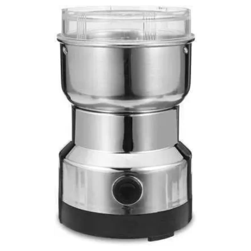 Techking (Special Deal with 15 Years Warranty) Smash Machine Electric Cereals Grain Mill Spice Herbs Machine Tool Stainless Steel Electric Coffee Bean for Home