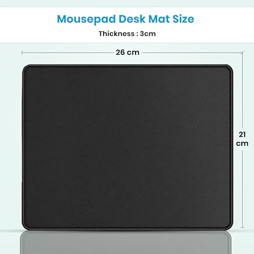 Image of Storite 50 Pack 260mm x 210mm x 3mm Speed Type Extended Gaming Non-Slip Rubber Base Mousepad Desk Mat Keyboard Pad for Laptop /Computer Office PC & Home - Black