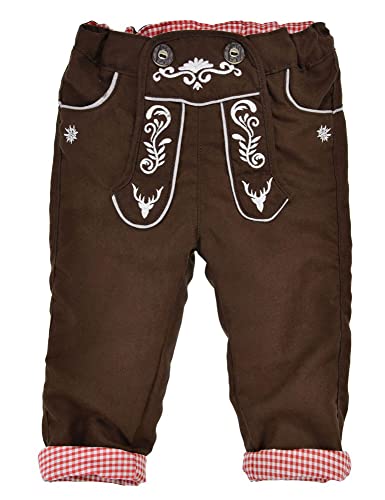 Pantalon de course doublé en cuir pour bébé mode traditionnelle haut de gamme