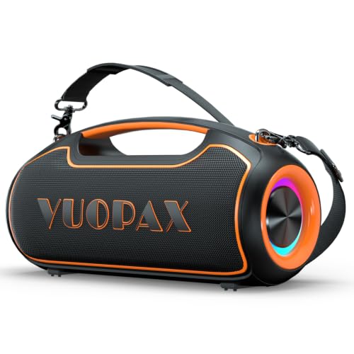 Image of Portable Bluetooth Speakers Wireless, 200W PEAK Outdoor Speaker w /2.0 Bass | Bocinas BT5.4, IP65 Waterproof, USB-C, RGB Lights, for Party, Camping, Beach, Large Workshop, Garage, 24H Playtime