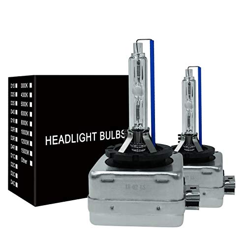 D3S Headlight Bulb Xenon HID Headlights Replacement Bulbs 35W 8000K Car Headlight Lamps Head Lights (D3S, 8000K)