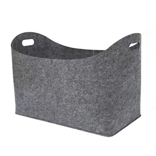 Catálogo para Comprar On-line Cestas de leña - 5 favoritos. 49 Bolsas de fieltro Cesta para leña con asas Almacenamiento de troncos para compras Gris