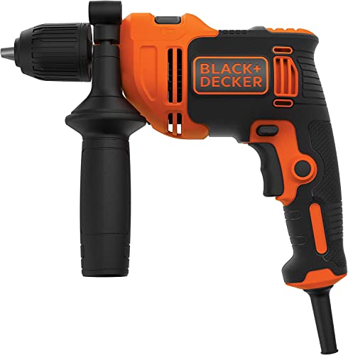 BLACK+DECKER BEH550K-QS Perceuse à percussion filaire...