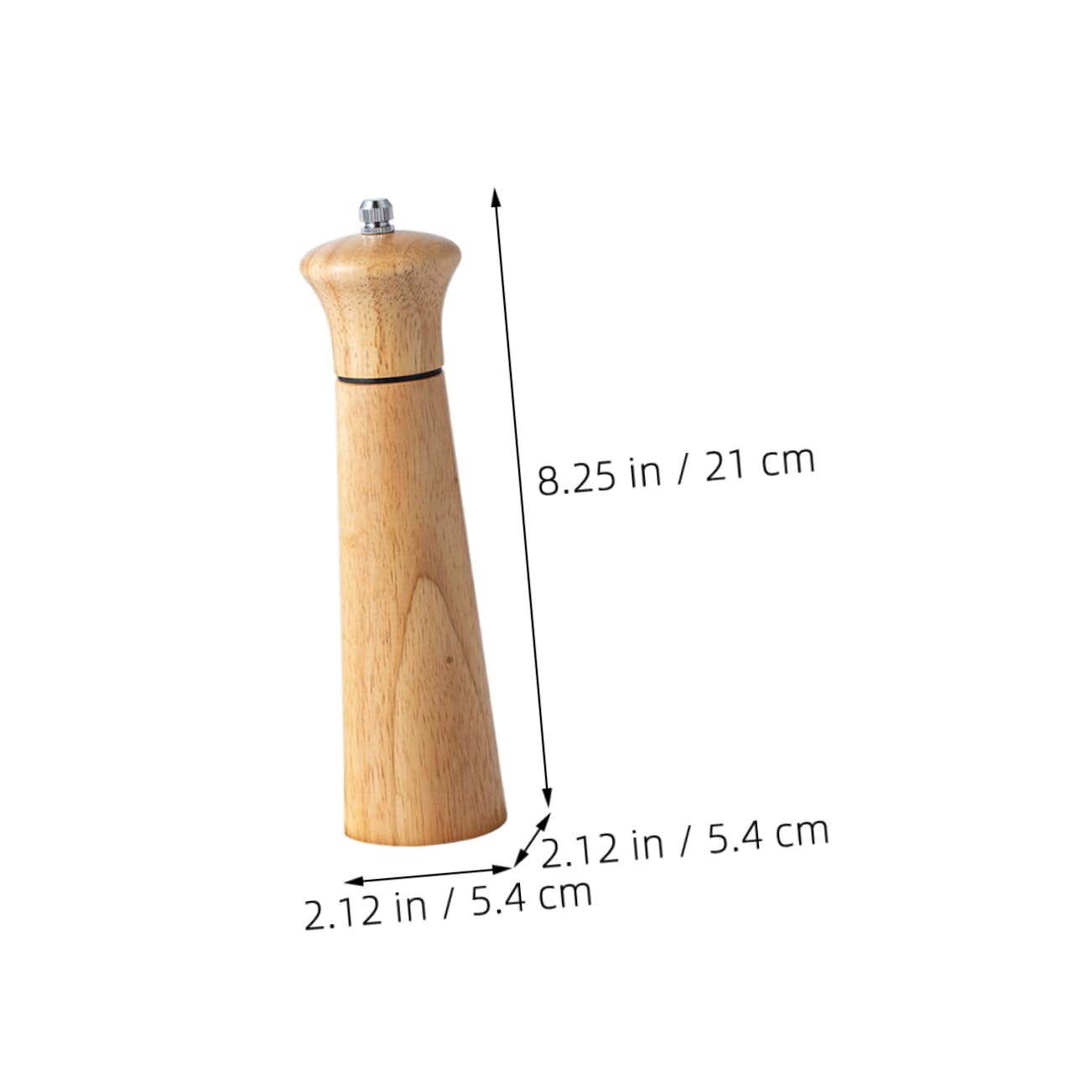 SOLUSTRE Elegant Manual Pepper Salt Grinder Wooden Pepper Shaker Kitchen Tool Salt Refillable Mill