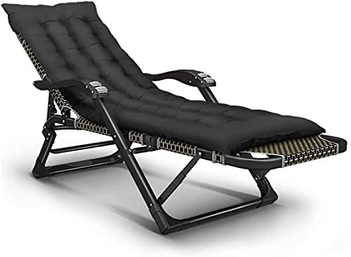 Chaise longue pliable zero gravity en métal chaise inclinable de jardin patio