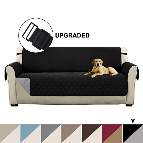 Turquoize Reversible Sofa Protector Slip Resistant Sofa Slipcover Protector with 2" Straps/Hook Sofa