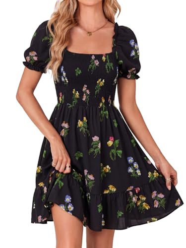 Image of Rooscier Women's Summer Boho Mini Dress