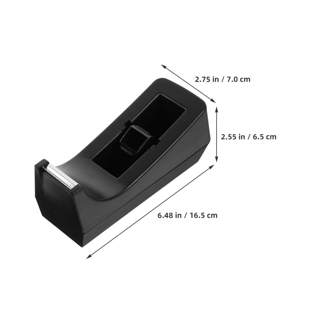 OSALADI Dispenser di Nastro Adesivo Struttura Robusta in Abs e Acciaio Inox da Scrivania, Design Compatto per Ufficio e Aula