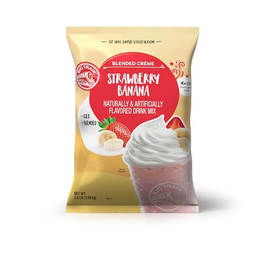 Big Train Strawberry Banana Blended Crème Beverage Mix, 3.5 Pound