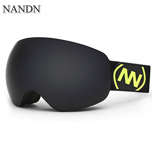 World2home Nandn Brand Ski Goggles Double Layers Uv 400 AntiFog Big