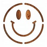 Smiley Face Stencil 12x12 Inch Reusable Plastic Template for Painting Baking Cake Decorating Crafts and DIY Projects