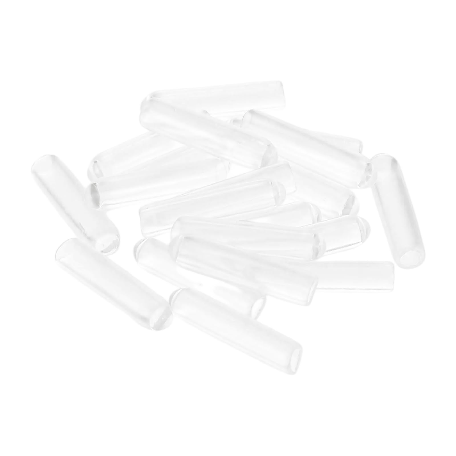 uxcell 100pcs Rubber End Caps Protective Caps 2.5mm ID Vinyl PVC Round Tube Bolt Cap Cover Screw Thread Protectors Clear