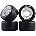 Rekon Super High Rebound 65mm Outdoor Quad Roller Skate Wheels Pack-of-4 Black
