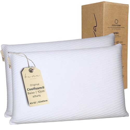 Kama Travesseiro Viscoelástico Premium Original Coolfoam® Classic...