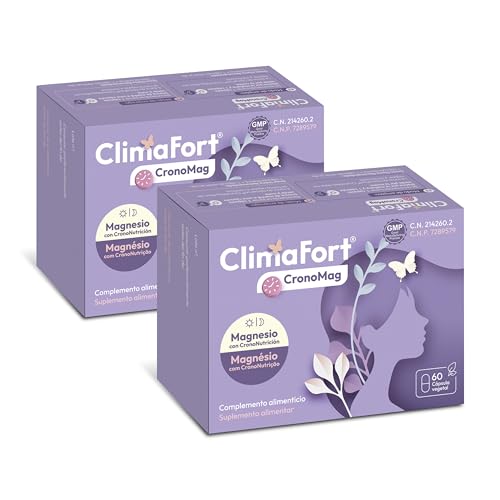 [Pack de 2] ClimaFort CronoMag | Magnesio para la Mujer | 5 Sales Glicinato, Glicerofosfato |...