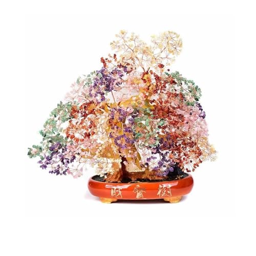 Borddekoration Gem Pärlor Chakra Tree, Crystal Tree Reiki Crystals and Healing Stones, Office Decoration Spiritual Crystal Tree Ornament Tur