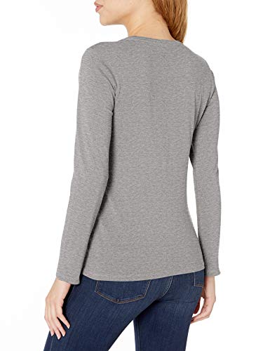 Life is Good Womens Long Sleeve Crusher Holiday Graphic T-Shirt, Holidays Heather Gray, Large