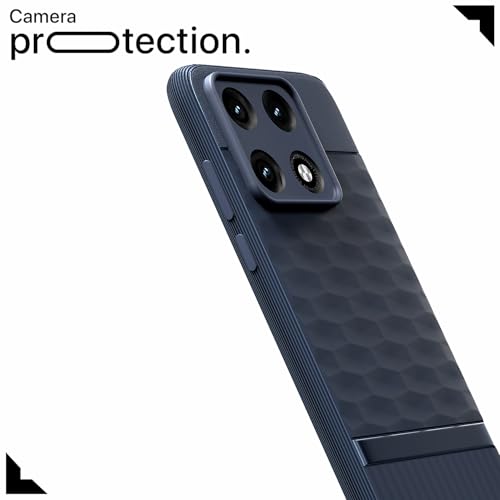 Image of Outlouders Back Cover for Motorola Moto Edge 70 Pro 5G | Full Camera Protection | TPU Soft Flexible Shockproof Bumper Case (Blue)