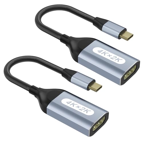 Adaptador tipo C a HDMI compatible con iPhone 15 MacBook Chromebook Galaxy