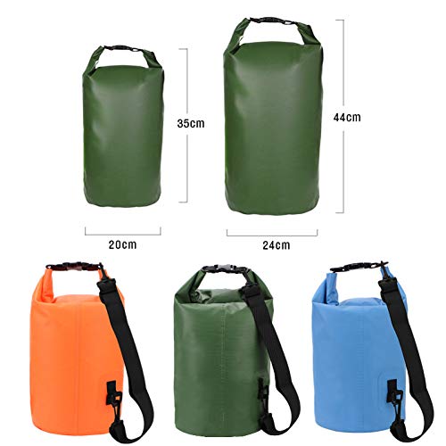 Bolsa balde, portátil 10/20L para pesca ao ar livre, bolsa de armazenamento de ombro - laranja 10L