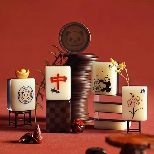 Set de Fichas de Mahjong Tradicional Chino miniatura 4