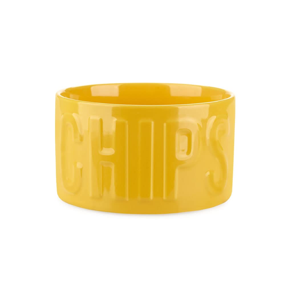 Balvi Bol Apéritif Chips Rouge - Bol Céramique Original Et Élégant 1L - 8,5x15x15 Cm