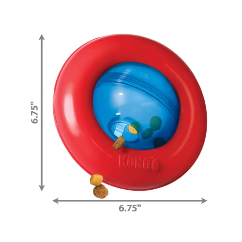 Brinquedo Interativo Para Cães Solta Petisco Kong Gyro G