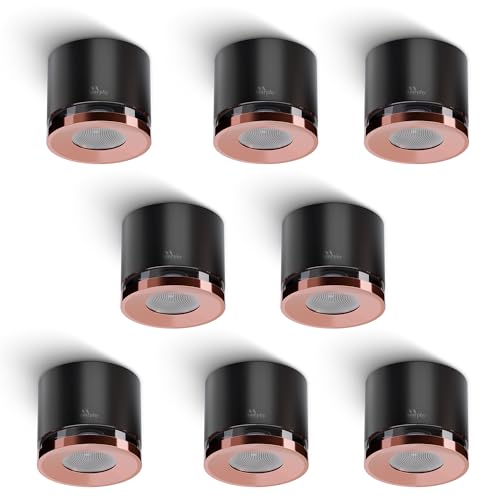 Image of Murphy 3W LED Crystal Surface Mount Light | Warm White | Premium Cylindrical Design | Compact 40mm Height | Efficient Heat Conduction | BIS Approved | 2 Years Warranty | Pack of 8