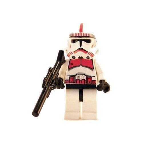 LEGO Star Wars Shock Clone Trooper (Red) Mini Figure with Rifle