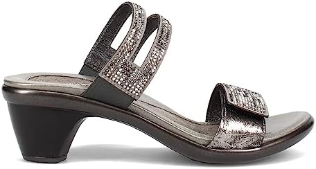 NAOT Footwear Women's Temper Heel Gray/Black Multi Rivets/Metallic Onyx Lthr 9 M US | Image 1