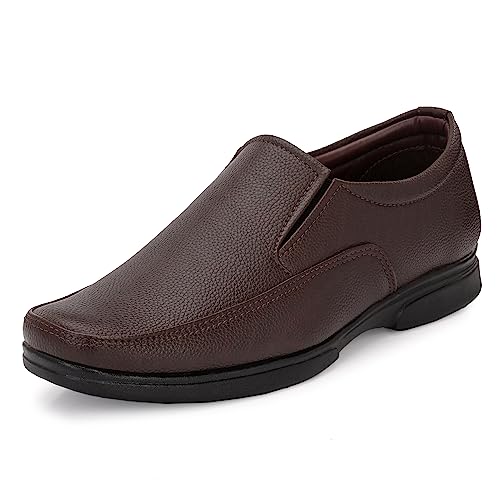 Image of Centrino Mens Uniform Dress Shoe | Versatile Comfort and Quality | Perfect for Casual and Formal Wear | Premium Craftsmanship, Simple Yet Elegant Design Tan Formal Shoe for Mens (64041)