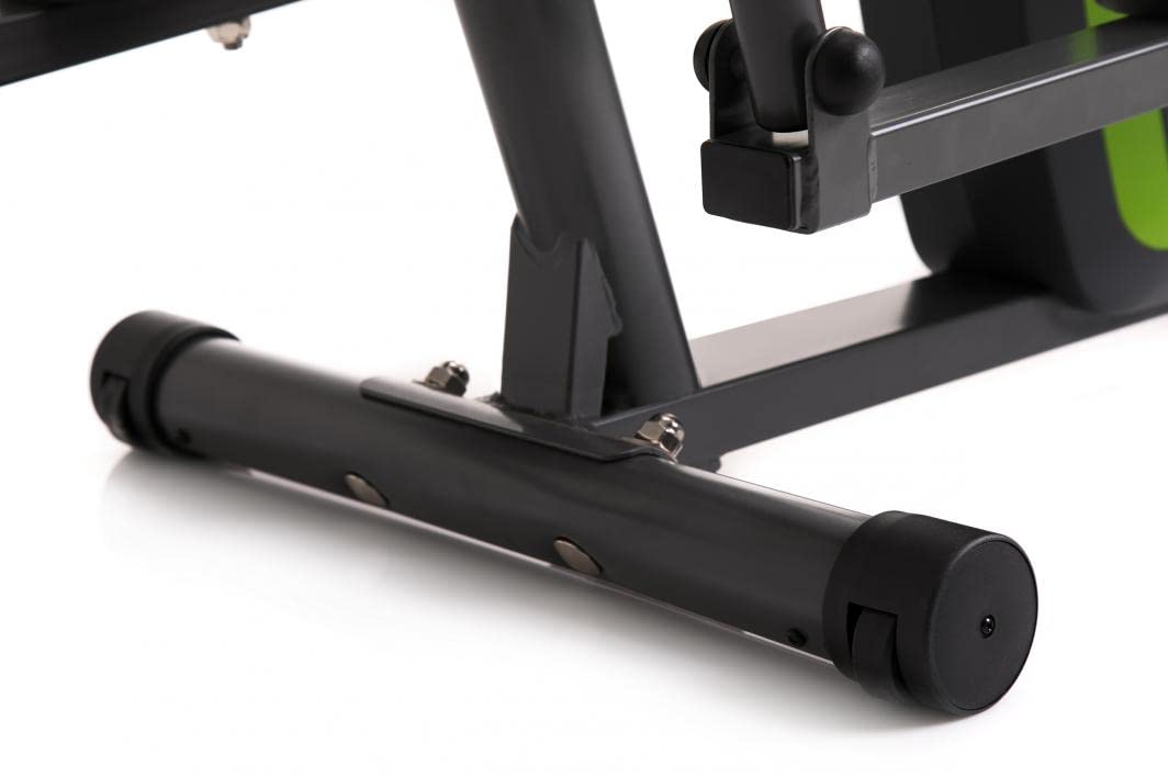 Zipro Neon Magnetico Crosstrainer per Uso Domestico Fino a 120 kg - Trainer ellittico a 8 Livelli di Resistenza con Computer per misurare Le pulsazioni, Le Calorie, la Distanza, la velocità - in Nero