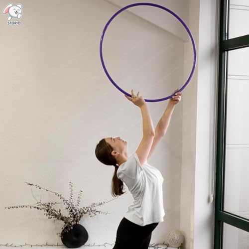 Image of Storio Adjustable Hula Hoop for Kids & Adults | 8-Piece Interlocking Fitness Ring for Exercise & Fun | Hula Hoop Toy for Boys, Girls & Women Workout Use | Multicolor Weighted Hoop
