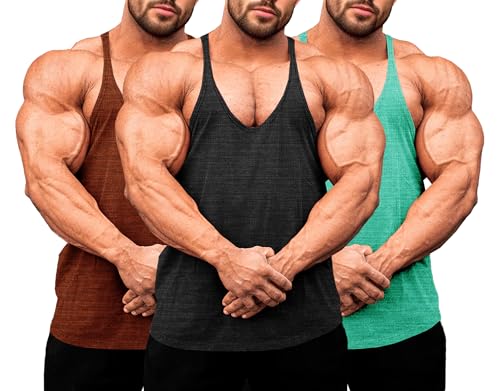Débardeur homme musculation Lehmanlin en tissu gym à séchage rapide