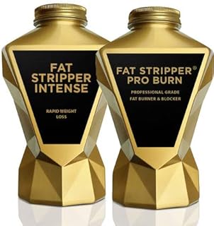 LA Muscle Fat Stripper Combo II - The 2 Strongest Fat Burners,Weight Management Loss, Fast-Acting Weight Management and Si...