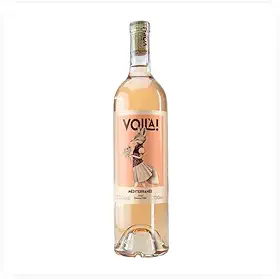 Vinho Rosé Voilà Méditerranée IGP 2023 – Provence, França – Seco, Elegante e Refrescante – Aromas Florais e Frutas Vermelhas – 750ml