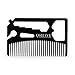 QSHAVE Multifunctional Utility Comb Fits in Your Wallet (Comb, Bottle Opener, Wrench, Screw Driver, Knife Blade Breakaway)