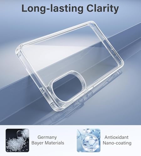 Image of REALCASE Silicone Samsung S25 Edge 5G Back Cover Case, Scratch Resistant Protective Crystal Clear Transparent Shock Proof Bumper Back Cover Case for Samsung Galaxy S25 Edge 5G