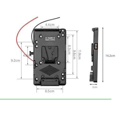 Placa de batería V-Mount 1B de 6 pines HangTon para cineasta RED V-Raptor 5