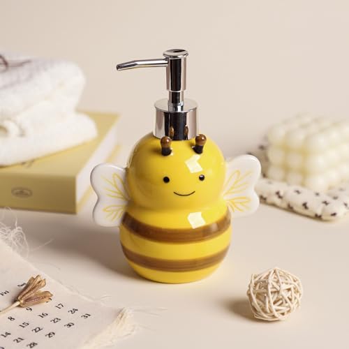 Colias Wing Ceramic Bee Shaped Soap Dispenser, with Plastic Pump, Lotion Soap Bottle, Hand Soap Dispenser by Colias Wing - Used condition - Image 3