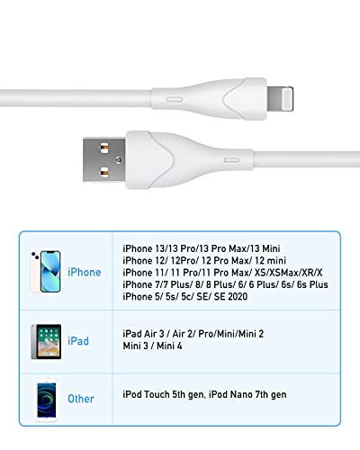 Aione iPhone Ladekabel, Lightning Kabel 1.8M 3Pack MFi Zertifiziert Ladekabel iPhone Schnellladekabel Langes USB iPhone… – Bild 9