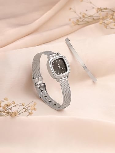 Image of Retro Hues Collection Analog Stainless Steel Wrist Watch for Women | Birthday Anniversary Gift
