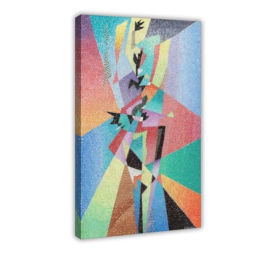 Impression sur toile haut de gamme de Gino Severini avec cadre à suspendre robuste