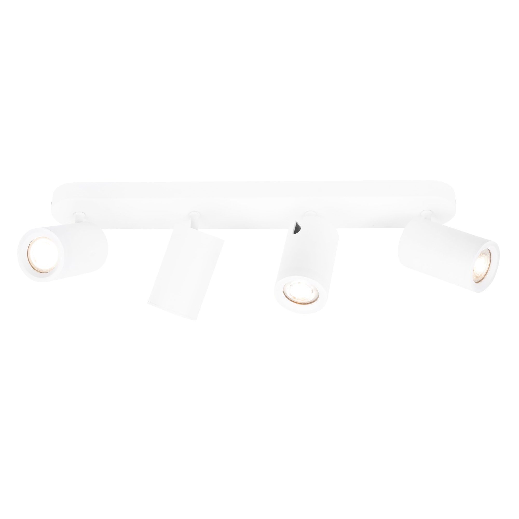 Ledvion LED Deckenstrahler Weiss 4-Licht Rechteck GU10 3W Neutralweiss