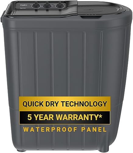 Whirlpool 6 Kg 5 Star Superb Atom Semi-Automatic Top Loading Washing Machine (SUPERB ATOM 60I, Grey Dazzle, TurboScrub Technology)