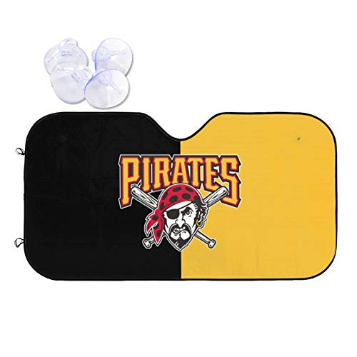 Team ProMark Pittsburgh Car Windshield Sun Cover Foldable Sun Shield Blocks UV Rays Auto Front Window Windshield Sunshade Protector Vehicle Interiorï¼ˆMedium