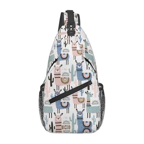Mochila cruzada tipo bandolera Llama Alpaca para trekking